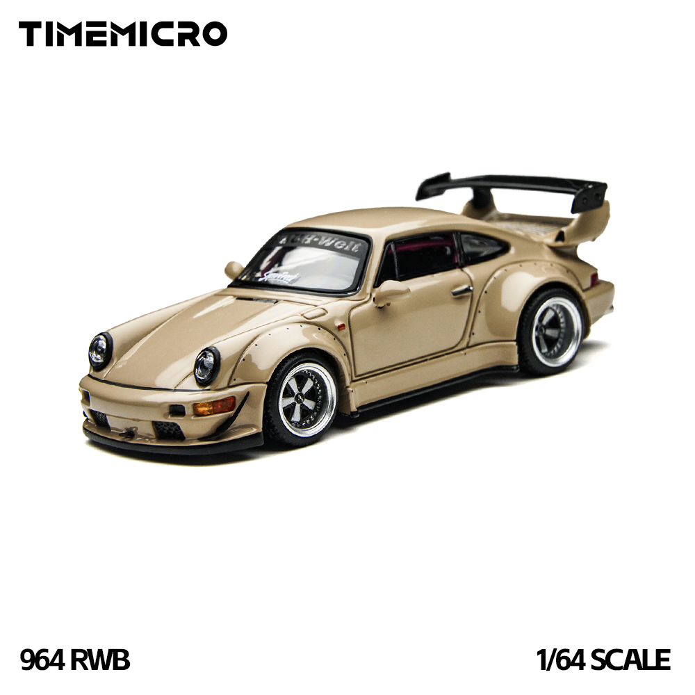 Die Cast Car 1 64 - TimeMicro1:64 RWB 964 Beige Geschenkbox-Set Druckguss-Legierung