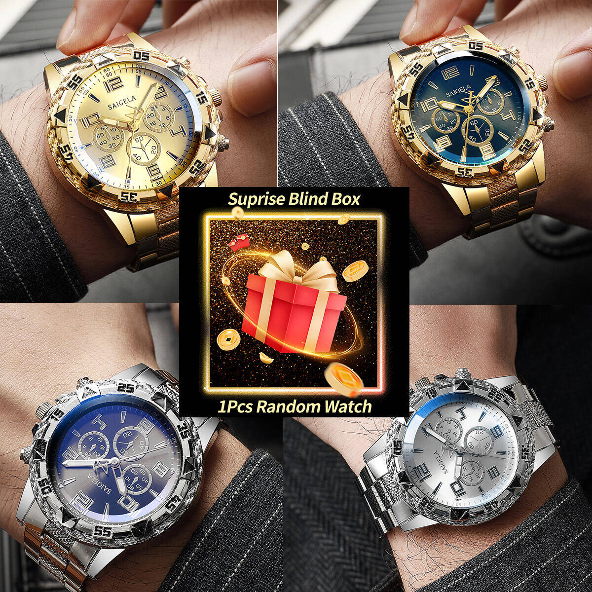 Mystery Box Blind Bag - 1PC Überraschung Mystery Uhr Blind Box-Männer