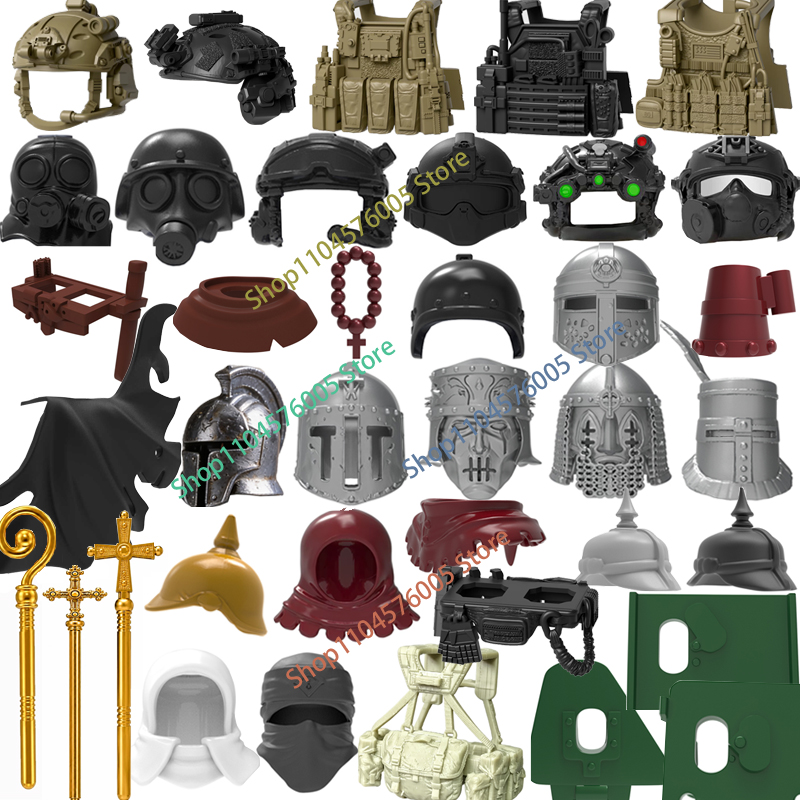 Lego Minifigure Holder - MOC Figuren Körperteile Bausteine Mittelalterlicher Ritter