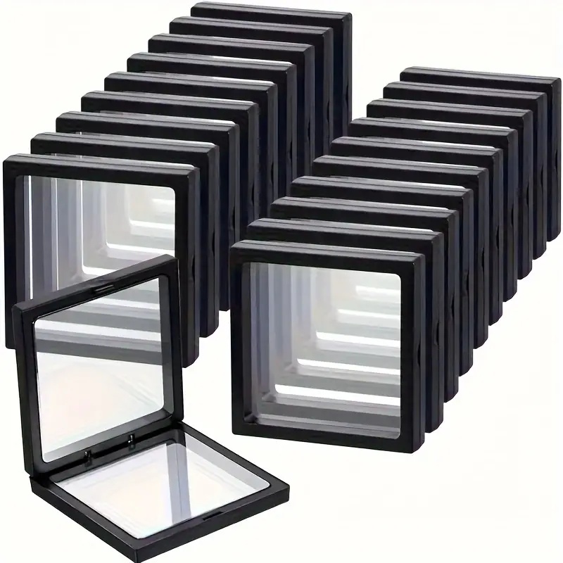Display Case Acrylic - 20 Stück Clearview 3D schwimmende Vitrinen,