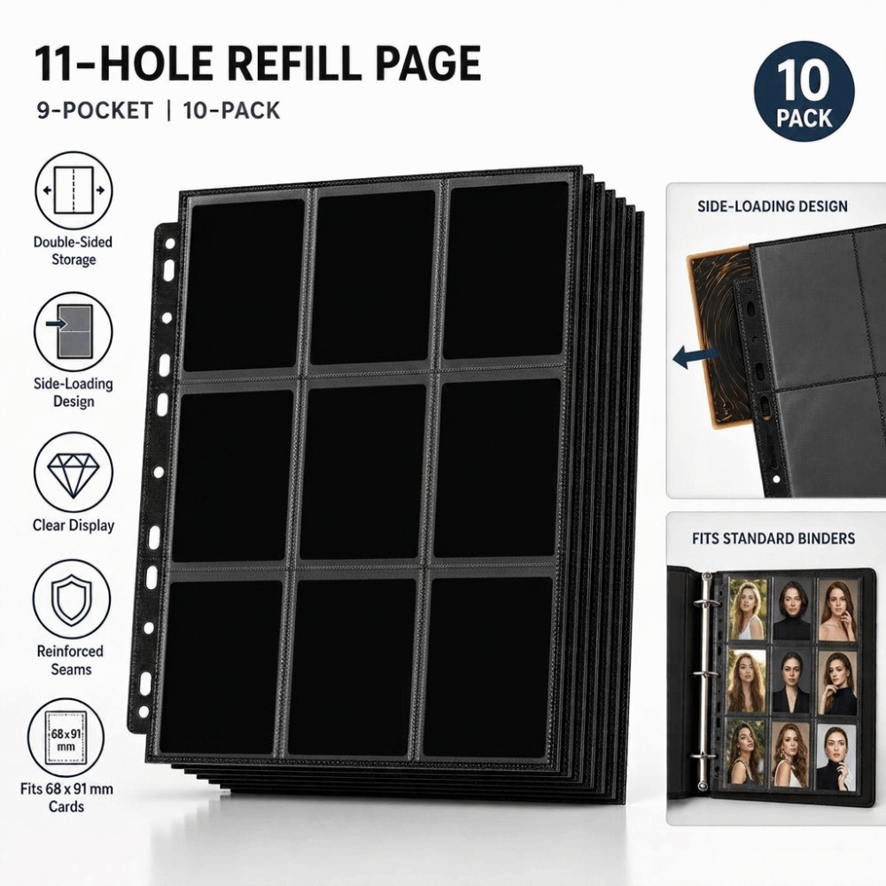 10 Stück 9-Taschen A4 Sammelka – Trading Card Binder Bewertung und Preis