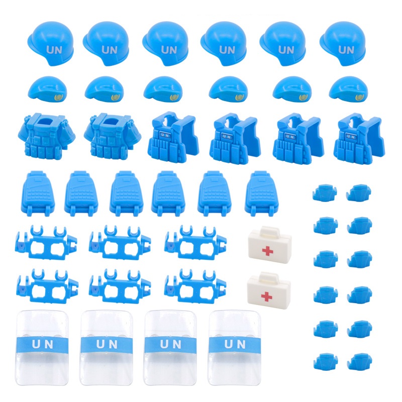 UN Peacekeeping Forc Baskenmüt – Lego Minifigure Holder Bewertung und Preis